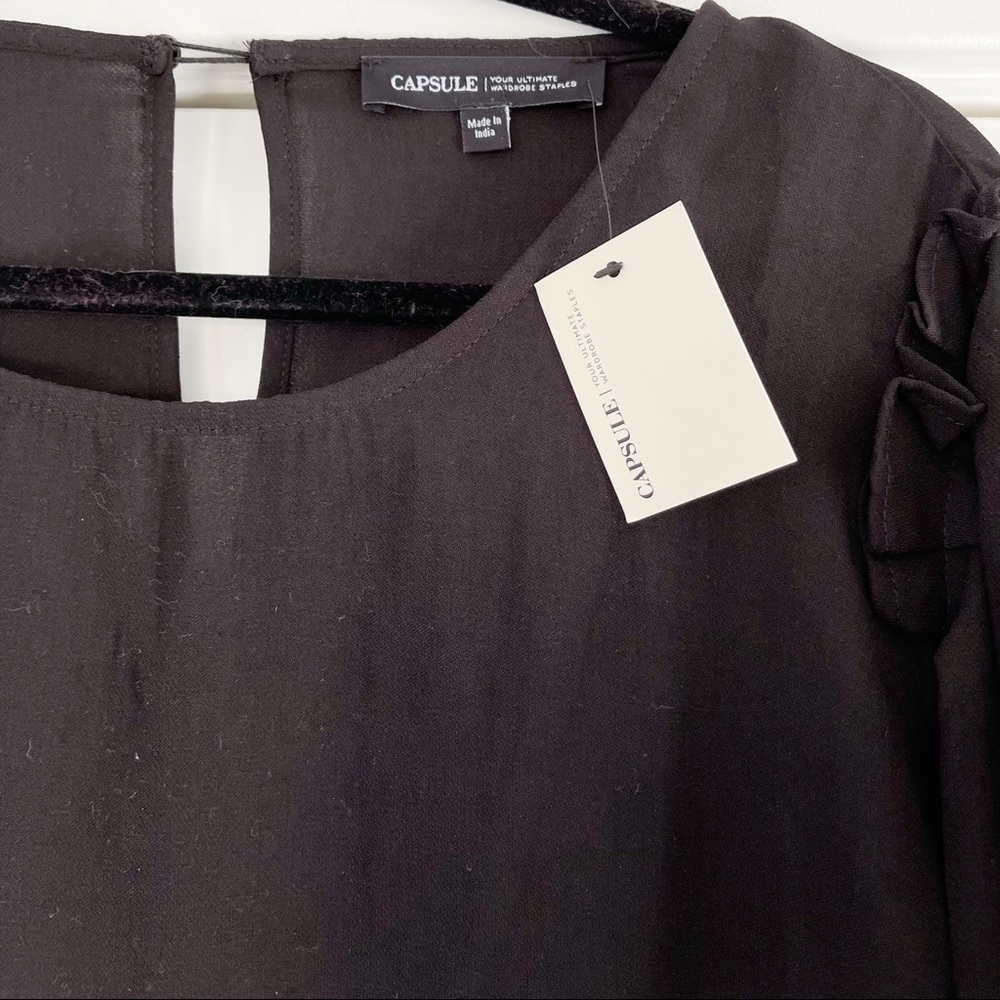 Capsule by Simply Be Puff Sleeve Shift Dress - Picture 4 of 9